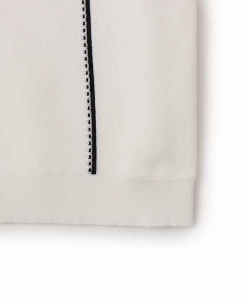 atmos（アトモス）の「atmos Milano Rib Open Coller Knit Shirt  / アトモス ミラノ リブ オープン カラー ニット シャツ（ニット/セーター・メンズ・ライトブルー/ホワイト/ブラック・M/XL/L）」の17枚目の写真