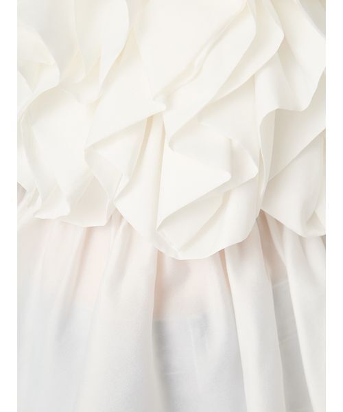 FRAY I.D（フレイアイディー）の「フラワーライクフリルペプラムブラウス（シャツ/ブラウス・レディース・ブルー/ホワイト/ブラック・F）」の12枚目の写真