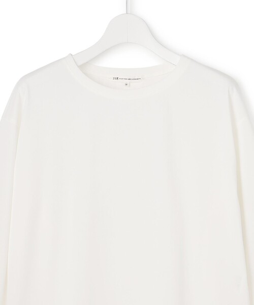 23区 S(ニジュウサンクチイサイサイズ)の「ジョーゼットトリコット TEEブラウス(Tシャツ/カットソー・レディース・ホワイト系・32)」の6枚目の写真