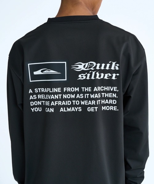 Quiksilver(クイックシルバー)の「QUIKSILVER メンズ MERCURY BOX LS 長袖サーフTシャツ 【2026年春夏モデル】/クイックシルバー速乾水陸両用UVカット接触冷感ラッシュガード(Tシャツ/カットソー・メンズ・ブラック/ホワイト/カーキ・LARGE/MEDIUM/X-LARGE/SMALL)」の9枚目の写真