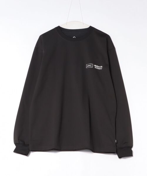Quiksilver(クイックシルバー)の「QUIKSILVER メンズ MERCURY BOX LS 長袖サーフTシャツ 【2026年春夏モデル】/クイックシルバー速乾水陸両用UVカット接触冷感ラッシュガード(Tシャツ/カットソー・メンズ・ブラック/ホワイト/カーキ・LARGE/MEDIUM/X-LARGE/SMALL)」の4枚目の写真