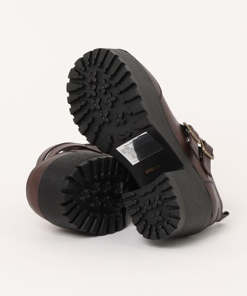 YOSUKE（ヨースケ）の「【YOSUKE】厚底トラックソールダブルベルトメリージェーン 2605020（パンプス・レディース・ダークブラウン/ブラック/ワイン・M/L/LL/S）」の5枚目の写真