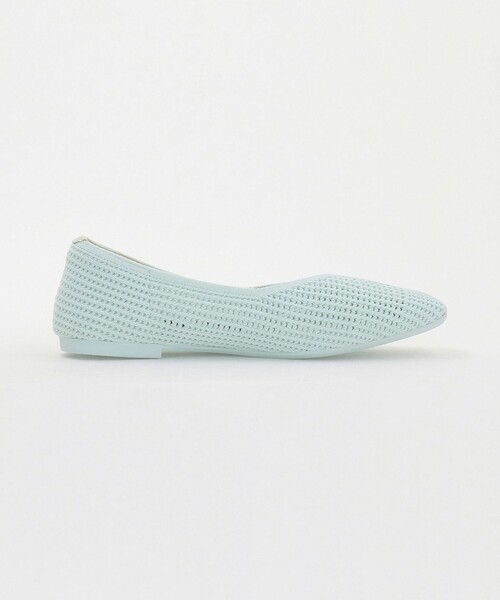 green label relaxing（グリーンレーベルリラクシング）の「ウェルネスシアー スクエア V フラットシューズ / ニットシューズ（その他シューズ・レディース・シルバー/ブラック/ダークブラウン/ライム・25cm/22.5cm/24cm/23.5cm/23cm/24.5cm）」の9枚目の写真