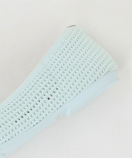 green label relaxing（グリーンレーベルリラクシング）の「ウェルネスシアー スクエア V フラットシューズ / ニットシューズ（その他シューズ・レディース・シルバー/ブラック/ダークブラウン/ライム・25cm/22.5cm/24cm/23.5cm/23cm/24.5cm）」の14枚目の写真