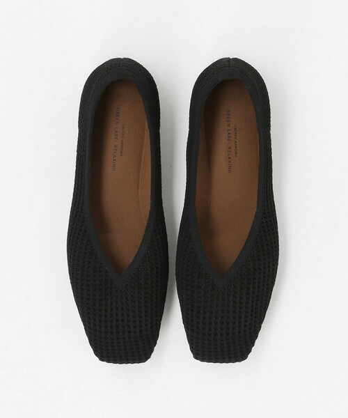 green label relaxing（グリーンレーベルリラクシング）の「ウェルネスシアー スクエア V フラットシューズ / ニットシューズ（その他シューズ・レディース・シルバー/ブラック/ダークブラウン/ライム・25cm/22.5cm/24cm/23.5cm/23cm/24.5cm）」の19枚目の写真