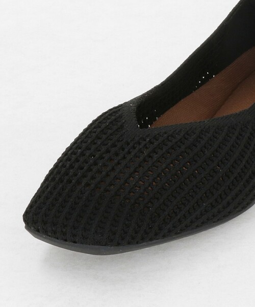 green label relaxing（グリーンレーベルリラクシング）の「ウェルネスシアー スクエア V フラットシューズ / ニットシューズ（その他シューズ・レディース・シルバー/ブラック/ダークブラウン/ライム・25cm/22.5cm/24cm/23.5cm/23cm/24.5cm）」の20枚目の写真