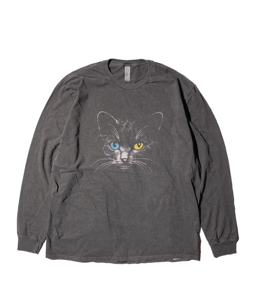 2AM(ツーエイエム)の「JERZEES / ジャージーズ ODD-EYESD CAT LS TEE(Tシャツ/カットソー・メンズ・ブラック/ブラック系1・MEDIUM/LARGE/X-LARGE)」の3枚目の写真