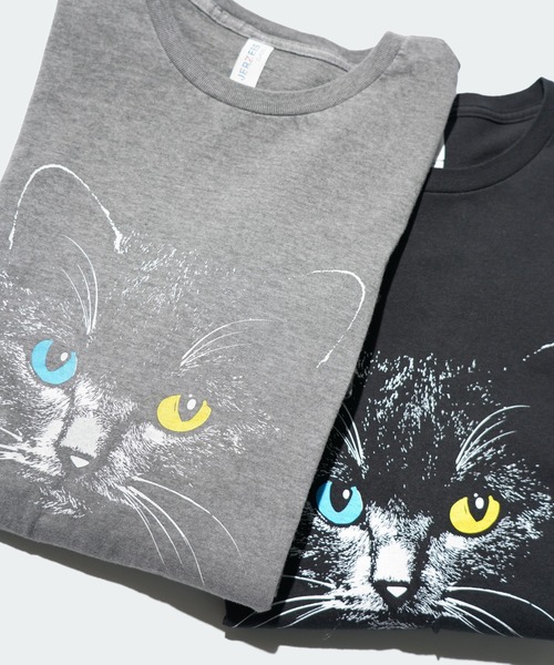 2AM(ツーエイエム)の「JERZEES / ジャージーズ ODD-EYESD CAT LS TEE(Tシャツ/カットソー・メンズ・ブラック/ブラック系1・MEDIUM/LARGE/X-LARGE)」の5枚目の写真