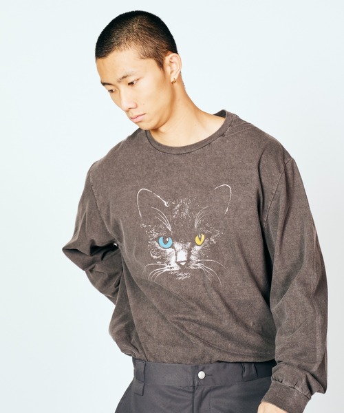 2AM(ツーエイエム)の「JERZEES / ジャージーズ ODD-EYESD CAT LS TEE(Tシャツ/カットソー・メンズ・ブラック/ブラック系1・MEDIUM/LARGE/X-LARGE)」の20枚目の写真