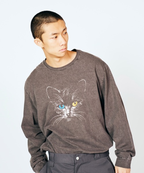 2AM(ツーエイエム)の「JERZEES / ジャージーズ ODD-EYESD CAT LS TEE(Tシャツ/カットソー・メンズ・ブラック/ブラック系1・MEDIUM/LARGE/X-LARGE)」の21枚目の写真