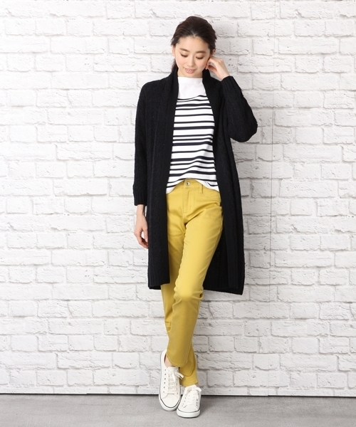 LEPSIM(レプシィム)の「ストレッチベーシックムジスリムパンツ 708270(その他パンツ・レディース・オフホワイト/ネイビー/イエロー/グレイッシュベージュ/カーキ/ブラック・MEDIUM/SMALL/LARGE)」の9枚目の写真