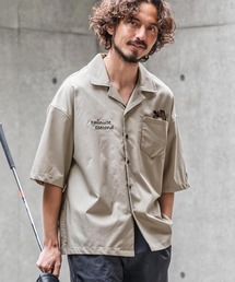 mhs2563-twill stretch open-collar shirt オープンカラーシャツ(1M26N120)