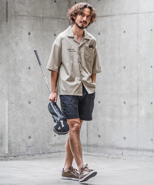 1minute 1second(ワンミニットワンセカンド)の「mhs2563-twill stretch open-collar shirt オープンカラーシャツ(1M26N120)(シャツ/ブラウス・メンズ・ブラック/グレイッシュベージュ/チャコール・XL/L/M/S)」の20枚目の写真