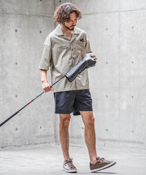1minute 1second(ワンミニットワンセカンド)の「mhs2563-twill stretch open-collar shirt オープンカラーシャツ(1M26N120)(シャツ/ブラウス・メンズ・ブラック/グレイッシュベージュ/チャコール・XL/L/M/S)」の21枚目の写真