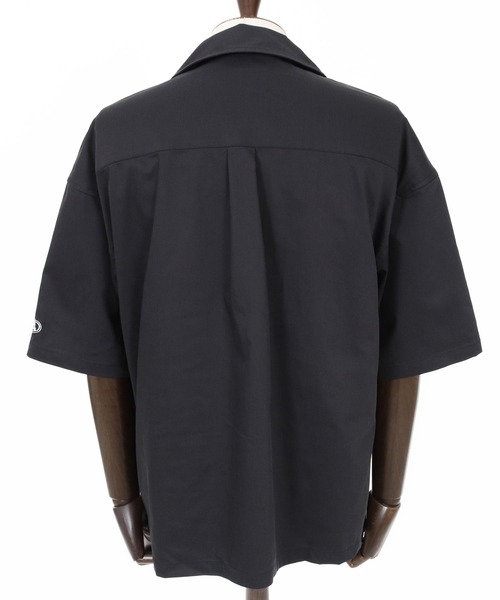 1minute 1second(ワンミニットワンセカンド)の「mhs2563-twill stretch open-collar shirt オープンカラーシャツ(1M26N120)(シャツ/ブラウス・メンズ・ブラック/グレイッシュベージュ/チャコール・XL/L/M/S)」の11枚目の写真