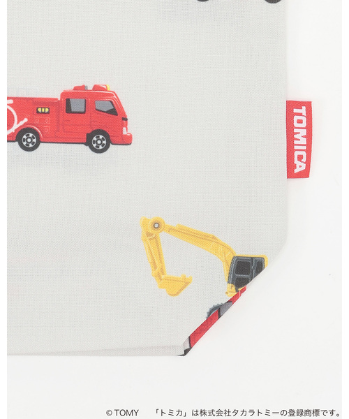 petit main(プティマイン)の「【TOMICA】お着替え巾着(トートバッグ・キッズ・ブルーグレー/ライトベージュ・F)」の6枚目の写真