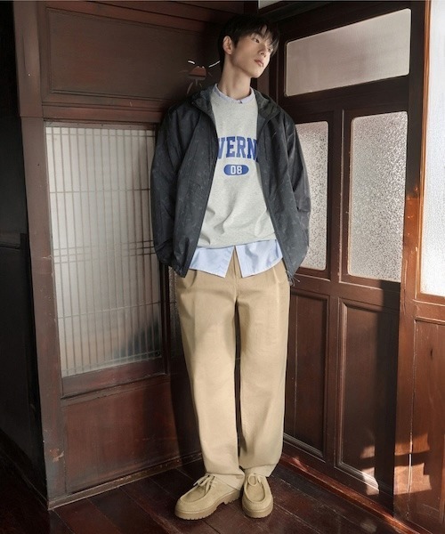 COVERNAT(カバーナット)の「PACKABLE LIGHTWEIGHT WINDBREAKER(ナイロンジャケット・メンズ・アイボリー/チャコールグレー/カモフラージュ・XX-LARGE/X-LARGE/LARGE/MEDIUM/SMALL)」の14枚目の写真