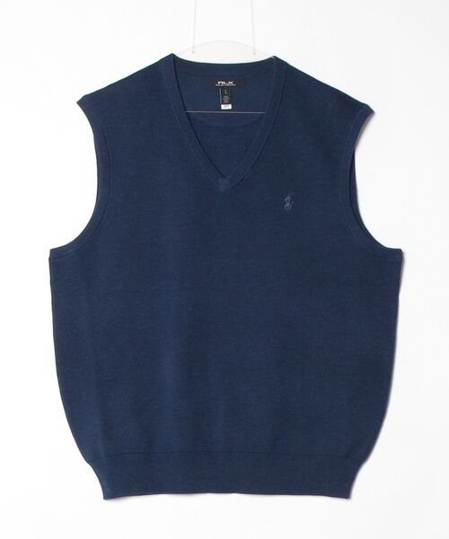 POLO GOLF(ポロ ゴルフ)の「パフォーマンス コットンブレンド セーター ベスト(ベスト・メンズ・ネイビー系1・L/M/S/XS)」の6枚目の写真