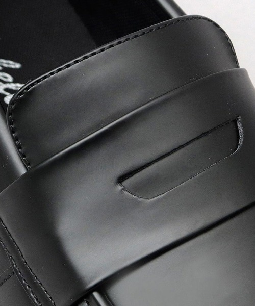 BACKYARD FAMILY(バックヤードファミリー)の「glabella PLATFORM WIDE COIN LOAFERS(ローファー・メンズ・ブラック・S/L)」の11枚目の写真