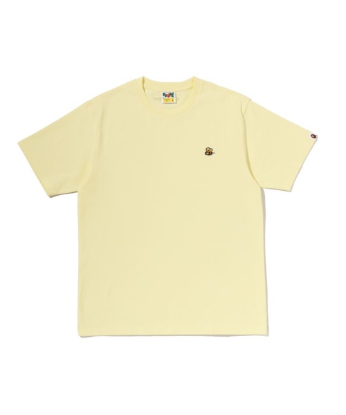 A BATHING APE(アベイシングエイプ)の「BAPE BEE ONE POINT TEE(Tシャツ/カットソー・メンズ・グレー/ブラック/ネイビー/イエロー・LARGE/SMALL/MEDIUM/X-LARGE/XX-LARGE/XXX-LARGE)」の1枚目の写真