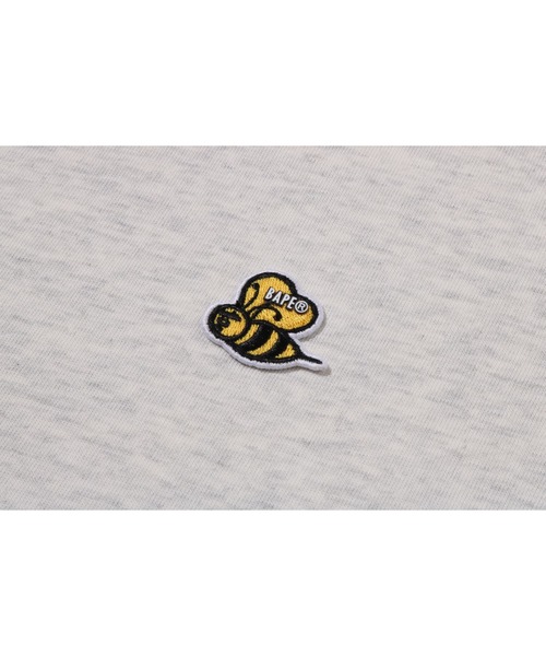 A BATHING APE(アベイシングエイプ)の「BAPE BEE ONE POINT TEE(Tシャツ/カットソー・メンズ・グレー/ブラック/ネイビー/イエロー・LARGE/SMALL/MEDIUM/X-LARGE/XX-LARGE/XXX-LARGE)」の10枚目の写真