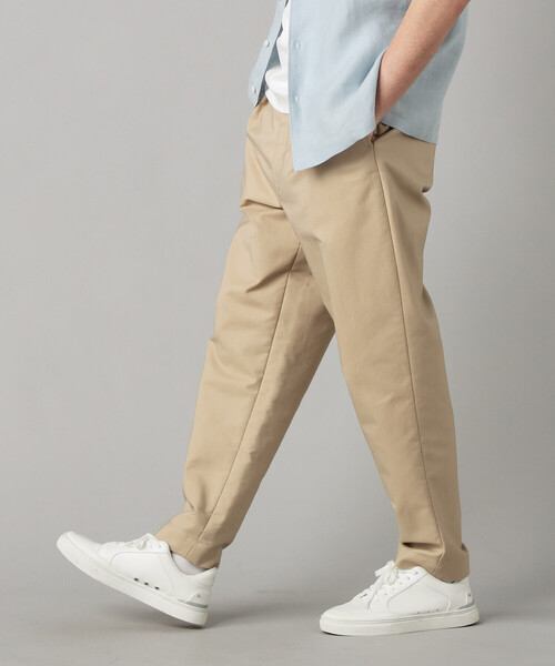 COMME CA MEN(コムサメン)の「タックテーパード チノパンツ(チノパンツ・メンズ・ベージュ/ネイビー/カーキ・L/M/S)」の1枚目の写真