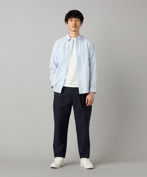 COMME CA MEN(コムサメン)の「タックテーパード チノパンツ(チノパンツ・メンズ・ベージュ/ネイビー/カーキ・L/M/S)」の4枚目の写真