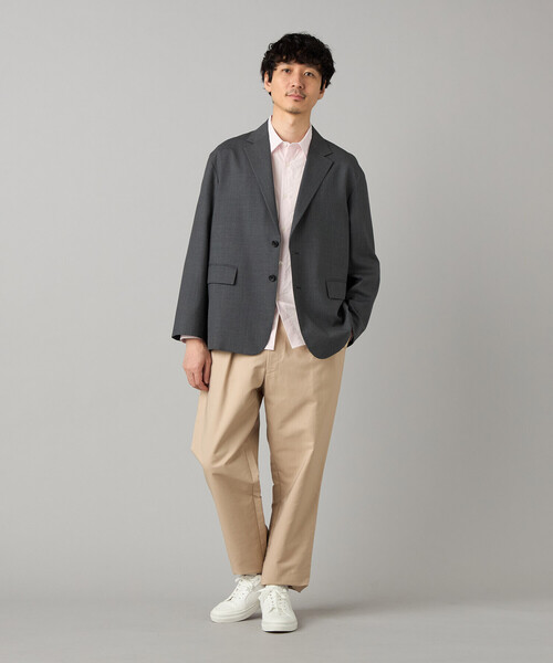COMME CA MEN(コムサメン)の「タックテーパード チノパンツ(チノパンツ・メンズ・ベージュ/ネイビー/カーキ・L/M/S)」の8枚目の写真