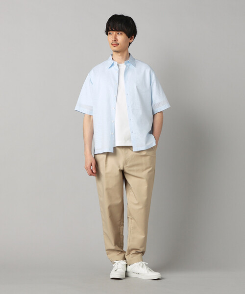 COMME CA MEN(コムサメン)の「タックテーパード チノパンツ(チノパンツ・メンズ・ベージュ/ネイビー/カーキ・L/M/S)」の9枚目の写真