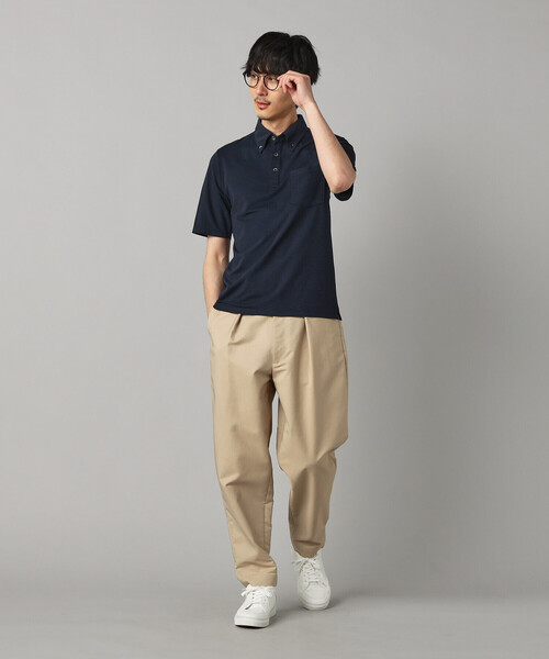 COMME CA MEN(コムサメン)の「タックテーパード チノパンツ(チノパンツ・メンズ・ベージュ/ネイビー/カーキ・L/M/S)」の10枚目の写真