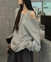 アシンメトリーラグランスウェット