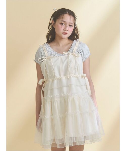 merry jenny（メリージェニー）の「petit flower pure neck tee（Tシャツ/カットソー・レディース・アイボリー/オフホワイト・FREE）」の11枚目の写真