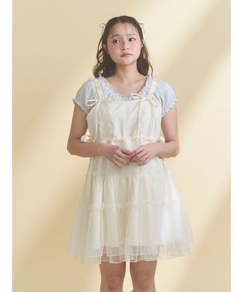 merry jenny（メリージェニー）の「petit flower pure neck tee（Tシャツ/カットソー・レディース・アイボリー/オフホワイト・FREE）」の12枚目の写真