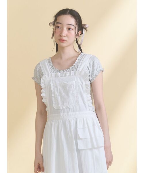 merry jenny（メリージェニー）の「petit flower pure neck tee（Tシャツ/カットソー・レディース・アイボリー/オフホワイト・FREE）」の14枚目の写真