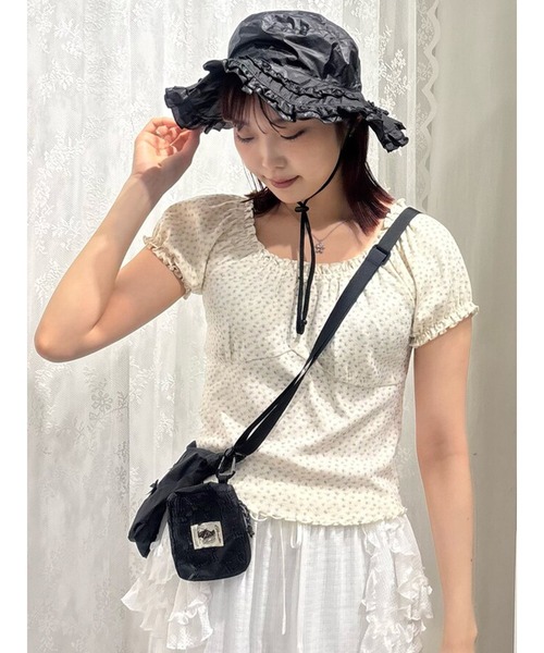 Футболка petit flower pure neck tee