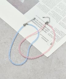 mystic（ミスティック）の「クリアカラービーズネックレス（ネックレス）」