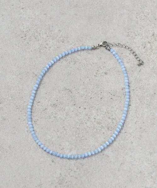 mystic（ミスティック）の「クリアカラービーズネックレス（ネックレス・レディース・ピンク/ブルー・ONE SIZE）」の5枚目の写真