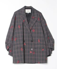 CHECK FLOWER PAPA JACKET（テーラードジャケット）｜Ameri（アメリ