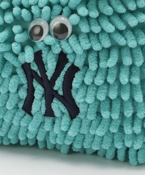 INFIELDER DESIGN(インフィールダーデザイン)の「INFIELDER DESIGN / 別注 TAMANIWA MLB モップ 酔い酔いバッグ(クラッチバッグ・メンズ・ブルー系その他/アイボリー・FREE)」の3枚目の写真
