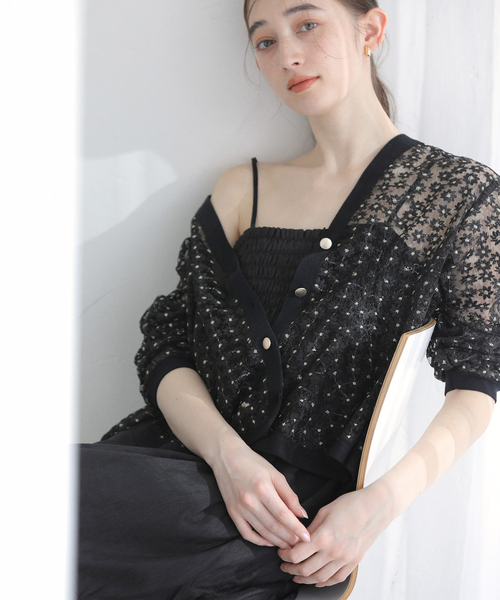 La TOTALITE（ラトータリテ）の「【洗える】キャミティアードワンピース（ワンピース・レディース・ブルー系その他/ブラック・36/38）」の18枚目の写真