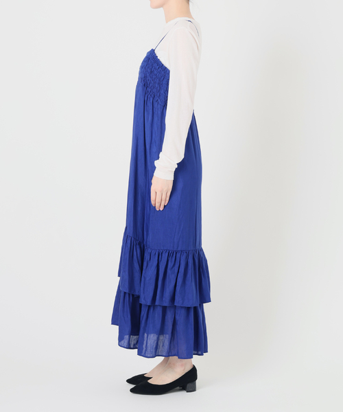 La TOTALITE（ラトータリテ）の「【洗える】キャミティアードワンピース（ワンピース・レディース・ブルー系その他/ブラック・36/38）」の3枚目の写真