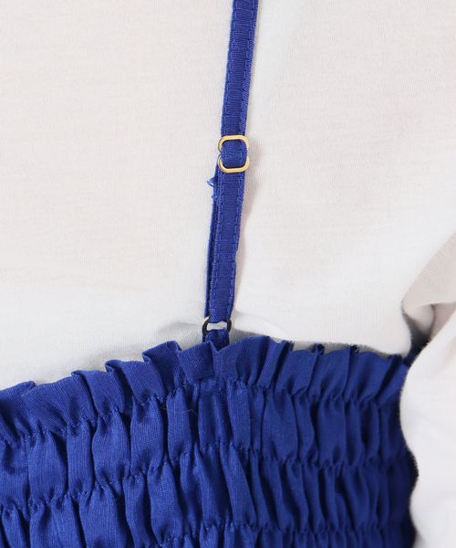 La TOTALITE（ラトータリテ）の「【洗える】キャミティアードワンピース（ワンピース・レディース・ブルー系その他/ブラック・36/38）」の8枚目の写真