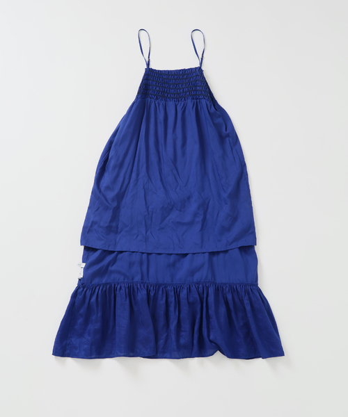 La TOTALITE（ラトータリテ）の「【洗える】キャミティアードワンピース（ワンピース・レディース・ブルー系その他/ブラック・36/38）」の9枚目の写真