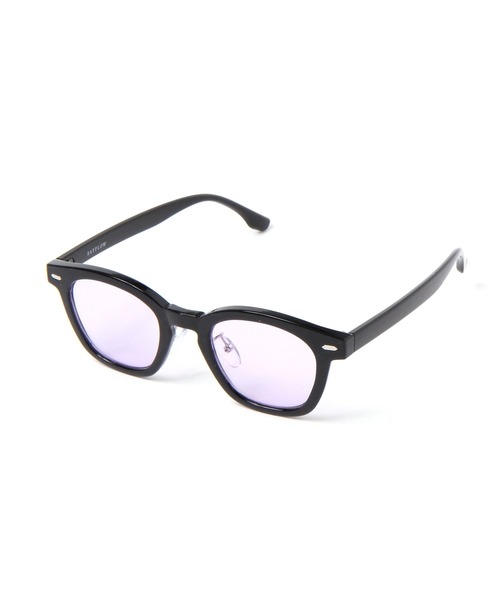 BAYFLOW（ベイフロー）の「ウェリントンサングラス26（ユニセックス）（サングラス・メンズ・クリアブルー/オレンジ/パープル・FREE）」の2枚目の写真