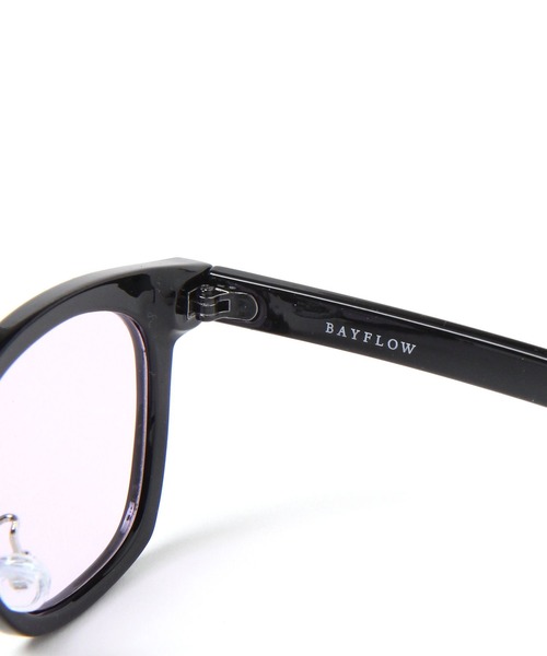 BAYFLOW（ベイフロー）の「ウェリントンサングラス26（ユニセックス）（サングラス・メンズ・クリアブルー/オレンジ/パープル・FREE）」の5枚目の写真