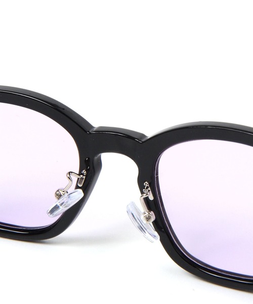 BAYFLOW（ベイフロー）の「ウェリントンサングラス26（ユニセックス）（サングラス・メンズ・クリアブルー/オレンジ/パープル・FREE）」の7枚目の写真