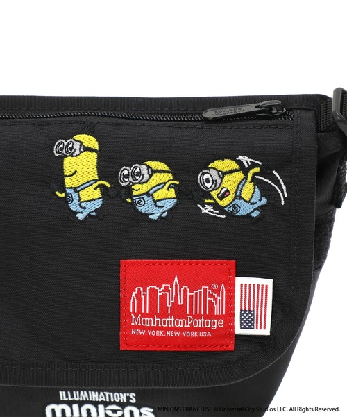 Manhattan Portage（マンハッタンポーテージ）の「Nylon Messenger Bag(XXXS) FZP 500D CORDURA / MINIONS（メッセンジャーバッグ・レディース・ブラック・X-SMALL）」の8枚目の写真