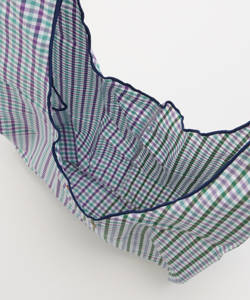 417 EDIFICE（フォーワンセブンエディフィス）の「MONSIEUR DURAND ref NAEL（トートバッグ・メンズ・ラベンダー/グリーン・FREE）」の5枚目の写真