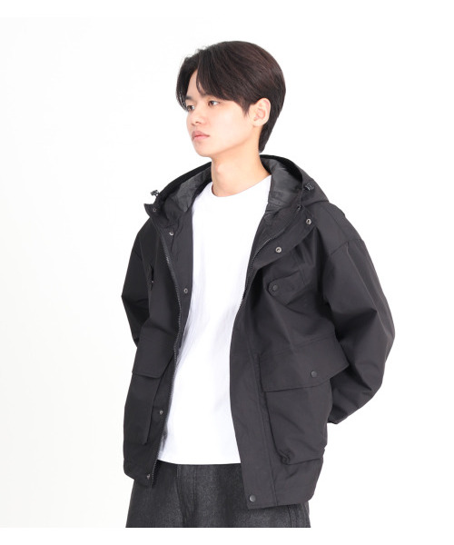 BUTTON SEOUL（ボタンソウル）の「[TEFLON] コンパスウィンドブレーカー フードジャケット 4色（ブラック）（MA-1・メンズ・その他・M/L/XL）」の7枚目の写真