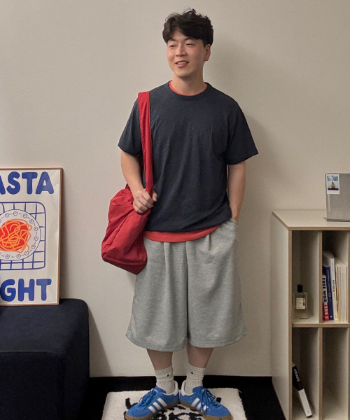 GCLIP(ジクリップ)の「ストリングバンディングピンタックバミューダショートパンツスウェットパンツ3カラー(その他パンツ・メンズ・ブラック/グレー/ライトグレー・FREE)」の10枚目の写真